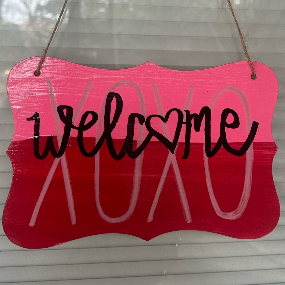 Hand Crafted Welcome Door Sign